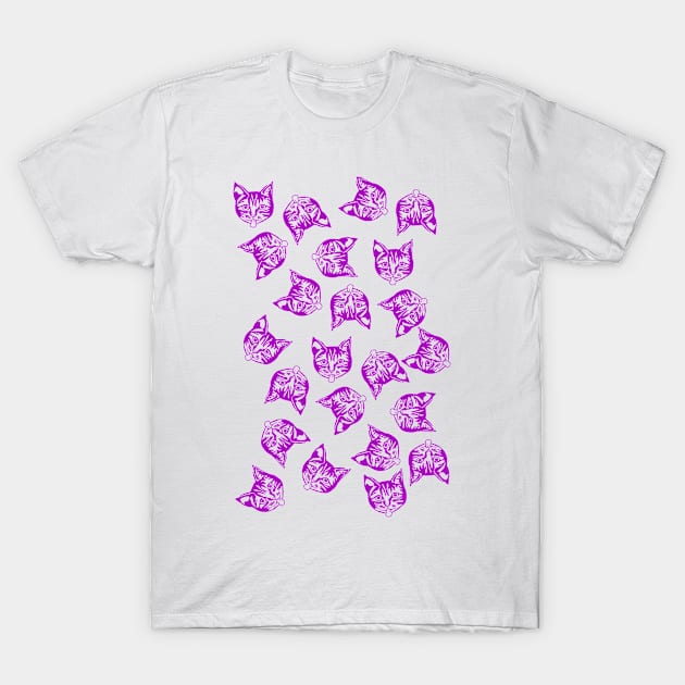 Magenta Mollycats T-Shirt by Alan Hogan